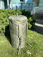 Баул Армійський 120 літрів Військова велика сумка рюкзак, Олива Хакі