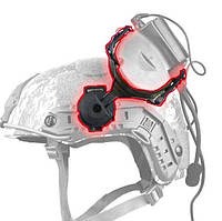 Черный Адаптер рельсы шлема/каскиFAST Крепление для активных наушников