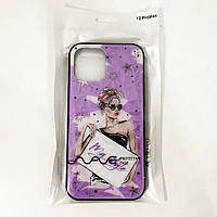 Чехол на Apple Iphone 12 Pro Max девушка в очках. RJ-268 Цвет: фиолетовый TOL