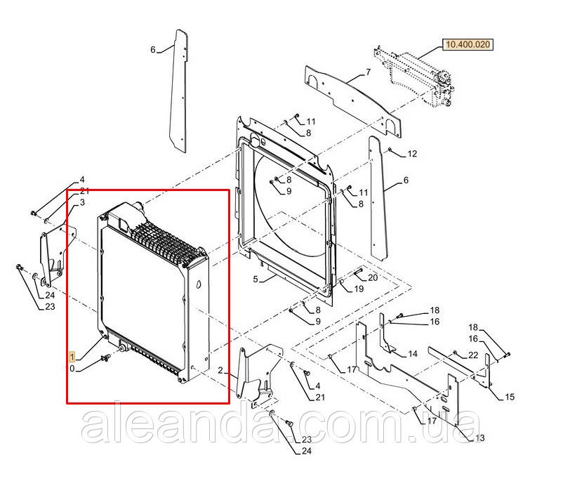 Радіатор 87576645, фото 1