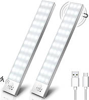 LED подсветка для шкафов Ouila LED Motion Sensor Light GLS-C002, 23cm-2шт. Магнитный светильник 1000 мАч