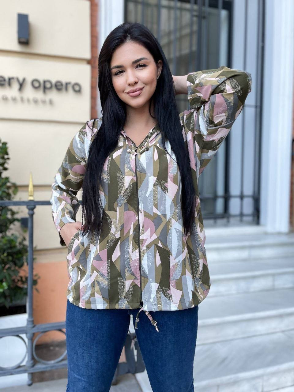 Жіноча кофта бомбер на блискавці тканина софт з капюшоном та кишенями Розміри 46-48, 50-52,54-56,58-60 (210), фото 1