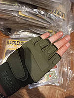 Тактичні рукавиці б/палі олива арт 90418