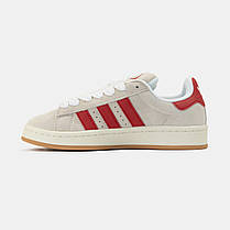 Жіночі Кросівки Adidas Campus 00s Scarlet Beige Red / Адідас Кампус 00 Скарлет Бежеві з Червоним, фото 3