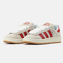 Жіночі Кросівки Adidas Campus 00s Scarlet Beige Red / Адідас Кампус 00 Скарлет Бежеві з Червоним, фото 4