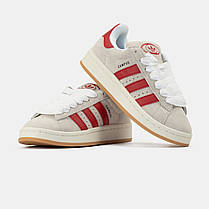 Жіночі Кросівки Adidas Campus 00s Scarlet Beige Red / Адідас Кампус 00 Скарлет Бежеві з Червоним, фото 5
