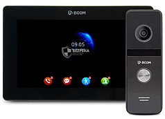 Комплект відеодомофона BCOM BD-770FHD/T Black Kit: відеодомофон 7" з детектором руху і підтримкою Tuya Smart і