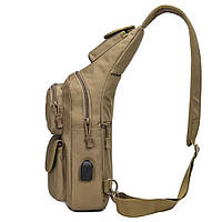 Тактический рюкзак ВСУ | Мужская сумка-слинг тактическая | Армейская сумка TJ-508 через плечо TOL