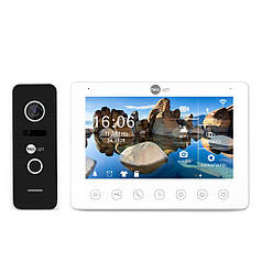 Комплект відеодомофона Neolight NeoKIT HD+ WF Black: відеодомофон 7" з Wi-Fi з детектором руху і 2 Мп