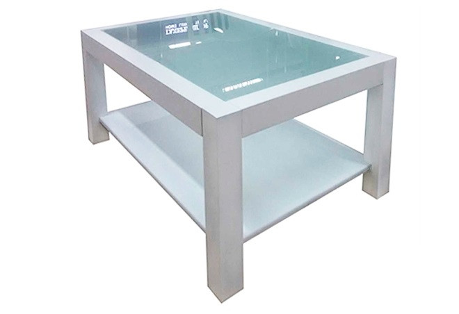Журнальний кофейний столик зі скла у вітальню Еталон Антонік, фото 1