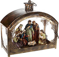 Декоративная рождественская композиция "Вертеп в ковчеге" 31х16х30.5см ESTET