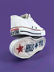 Кеди легкі класичні низькі Converse Chuck Taylor Конверси текстильні брендові білі чак тейлор
