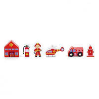 Железная дорога Viga Toys Доп. набор к ж/д "Пожарная станция" (50815) мрія(М.Я)
