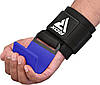Гаки для тяги на зап'ястя RDX W5 Gym Hook Strap Blue Plus, фото 5