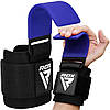 Гаки для тяги на зап'ястя RDX W5 Gym Hook Strap Blue Plus, фото 4