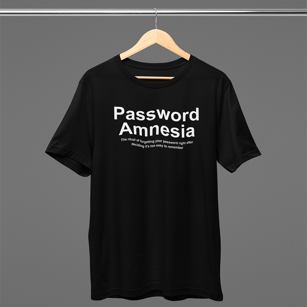 Футболка з принтом Password Amnesia