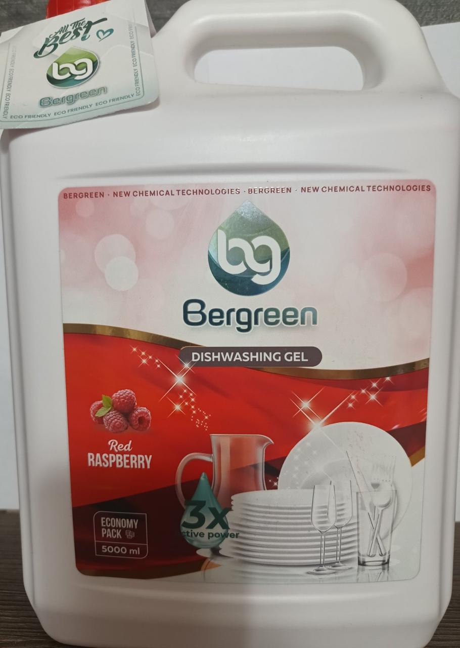 Засіб для миття посуду Bergreen red raspberry 5л