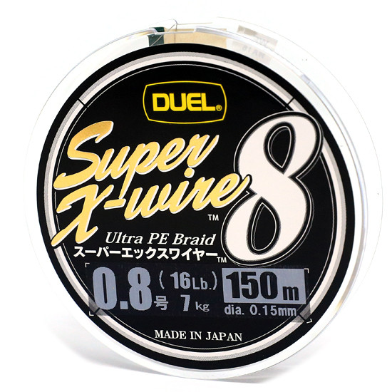 Шнур Duel Super X-Wire 8 150m #0.8 Silver 7kg 0.15mm