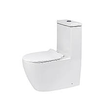 Унітаз моноблок INSANA Ermin 670*370*840 білий, фото 2