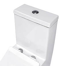 Унітаз моноблок INSANA Ermin 670*370*840 білий, фото 4