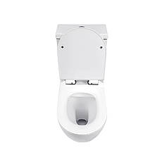 Унітаз моноблок INSANA Ermin 670*370*840 білий, фото 5