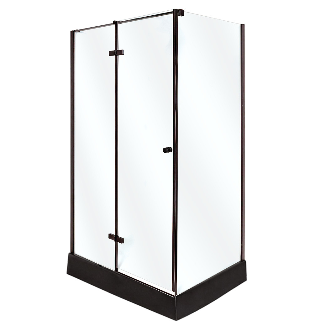 Душова кабіна INSANA Adriana Black M 100х80х210 низький піддон