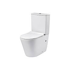 Унітаз безобідковий INSANA Oleo 630*380*820 білий, фото 5