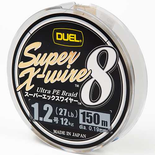 Шнур Duel Super X-Wire 8 150m #1.2 Silver 12kg 0.19mm