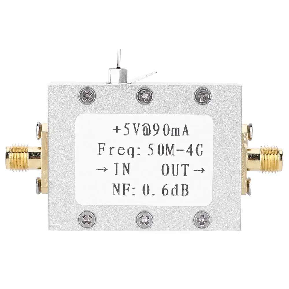 Підсилювач радіосигналів RF LNA 50 MГц - 4000 МГц, NF = 0,6 дБ, для 2.4G 900M SDR receiver HF FM VHF UHF Ham Radio
