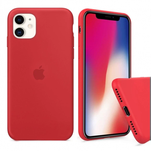 Чохол силіконовий для Айфон 11 / Silicone Full Case для iPhone 11 (Червоний/ Red), фото 1