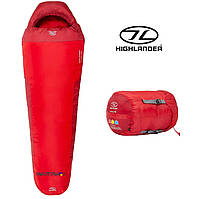 Спальный мешок кокон зимниий Highlander Serenity 450/-10°C Red Left (SB187-RD) (-4°C / -28°C) Одноместный
