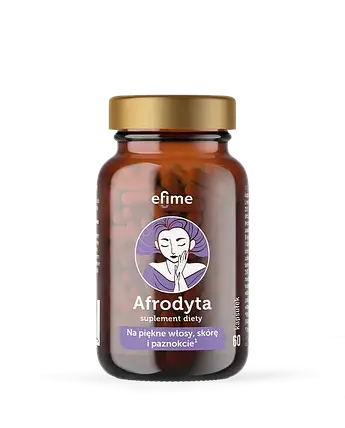 Efime Afrodyta Волосся, шкіра та нігті,біотин цинк - капсули 60 шт., фото 1