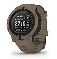 Garmin Instinct 2 Solar Tactical Edition z sensor heart rate HRM Elevate (jasnobrown / jasnobrown belt)