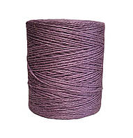 Джутовый шпагат/верёвка для декора и упаковки, цвет фиолетовый