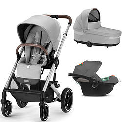 Коляска Cybex Balios S Lux 3 в 1 Lava Grey автокрісло Aton S2 / адаптери