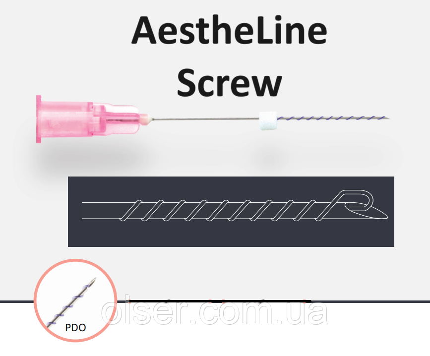 Мезоніті Screw (Скрю-спіральні) AestheLine 10 шт.