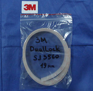 Самоклеючі застібки ЗМ Dual-Lock SJ3560 - 250 грибків на дюйм2 (39 шт/см2), 19 мм, акрил, прозорий, фото 3