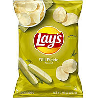 Чіпси Lay`s Dill Pickle зі смаком маринованого огірка 219.7г