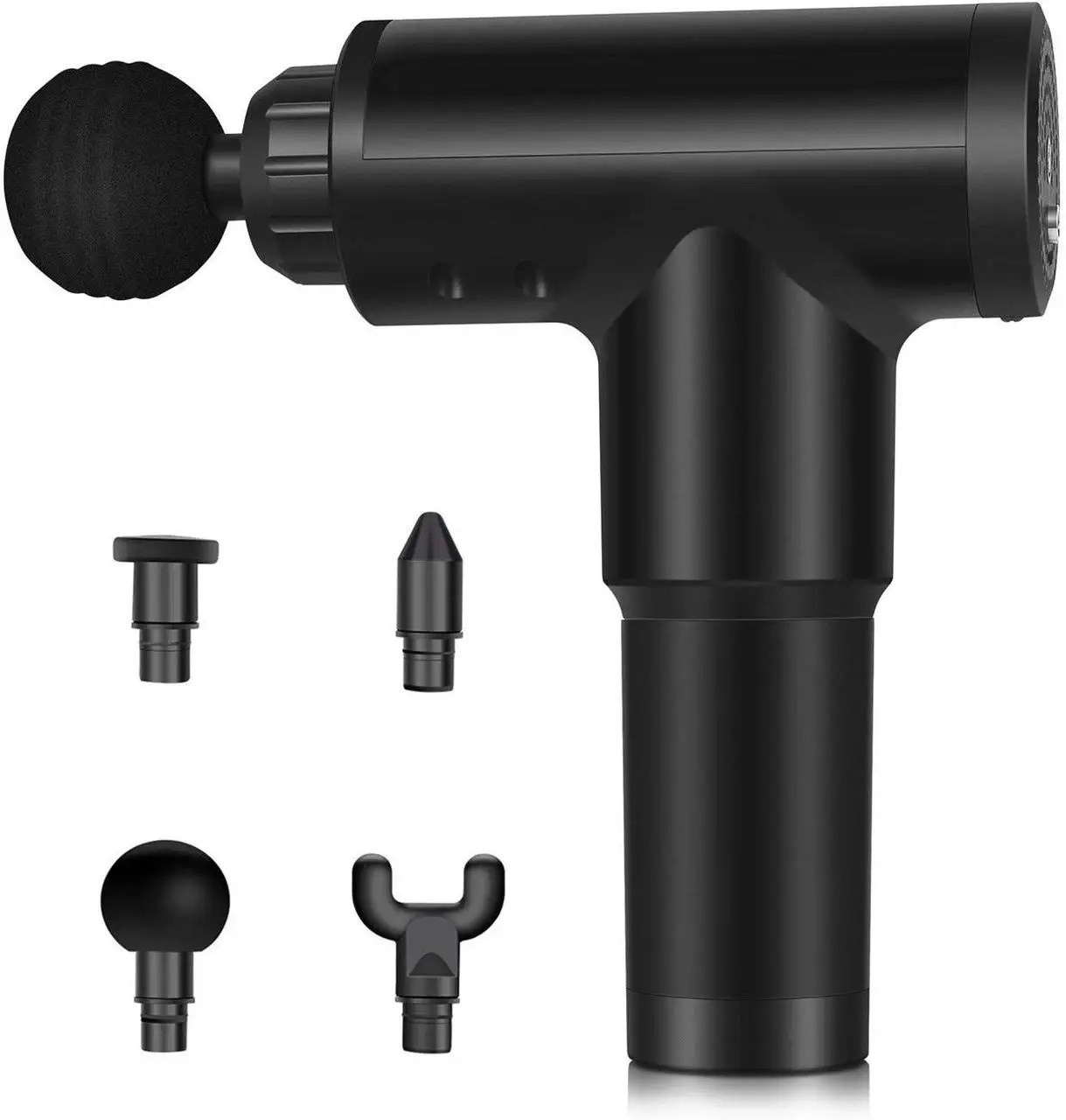 Ручний масажер для м'язів RIAS Fascial Gun GB-820 акумуляторний Black (3_04945)
