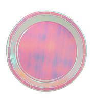 Бумажные тарелки "Розовый перламутр", 10 шт., Ø - 18 см