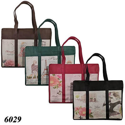 Еко-сумка Дівчина 40х32х10 см без замка