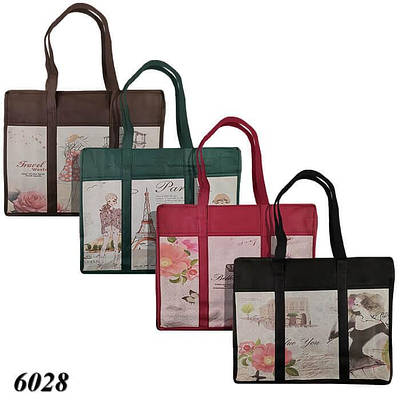 Еко-сумка Дівчина 40х32х10 см