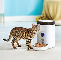 Автоматическая кормушка для кошек и собак с камерой, 3.6л Dogness App, смарт кормушка для животных