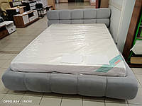Дизайнерская кровать Милан в ткани Eco lounge cool grey