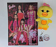 Набор Blackpink плакат іграшка брелок значок Блекпинк к-поп подарок Блекпінк