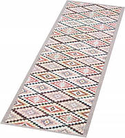 Барвистий килим на кухню, протиковзкий килимок з малюнком бохо, 45х140см