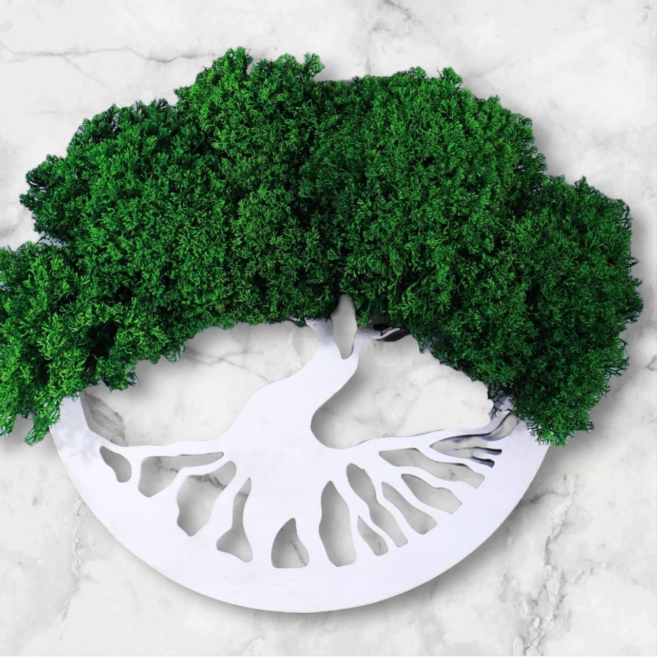 Панно із моху на стіну Дерево життя 30 см