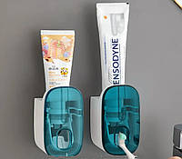 Автоматичний дозатор для зубної пасти, Suremiao, Синій / Диспенсер для безконтактної подачі зубної пасти