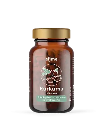 Efime Куркума, Підтримка імунітету, суглобів і травлення - капсули 60 шт, фото 1