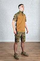 Форма уставная хищник саржа камуфляж армейская мужская костюм летний полевой качественный зсу милитари боевой